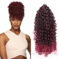 Afro Kinky Curly Ombre Drawstring Synthetic Ponytails